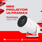 Mini Projetor Portátil 4K Ultra Max - Produto Original + Brinde Exclusivo