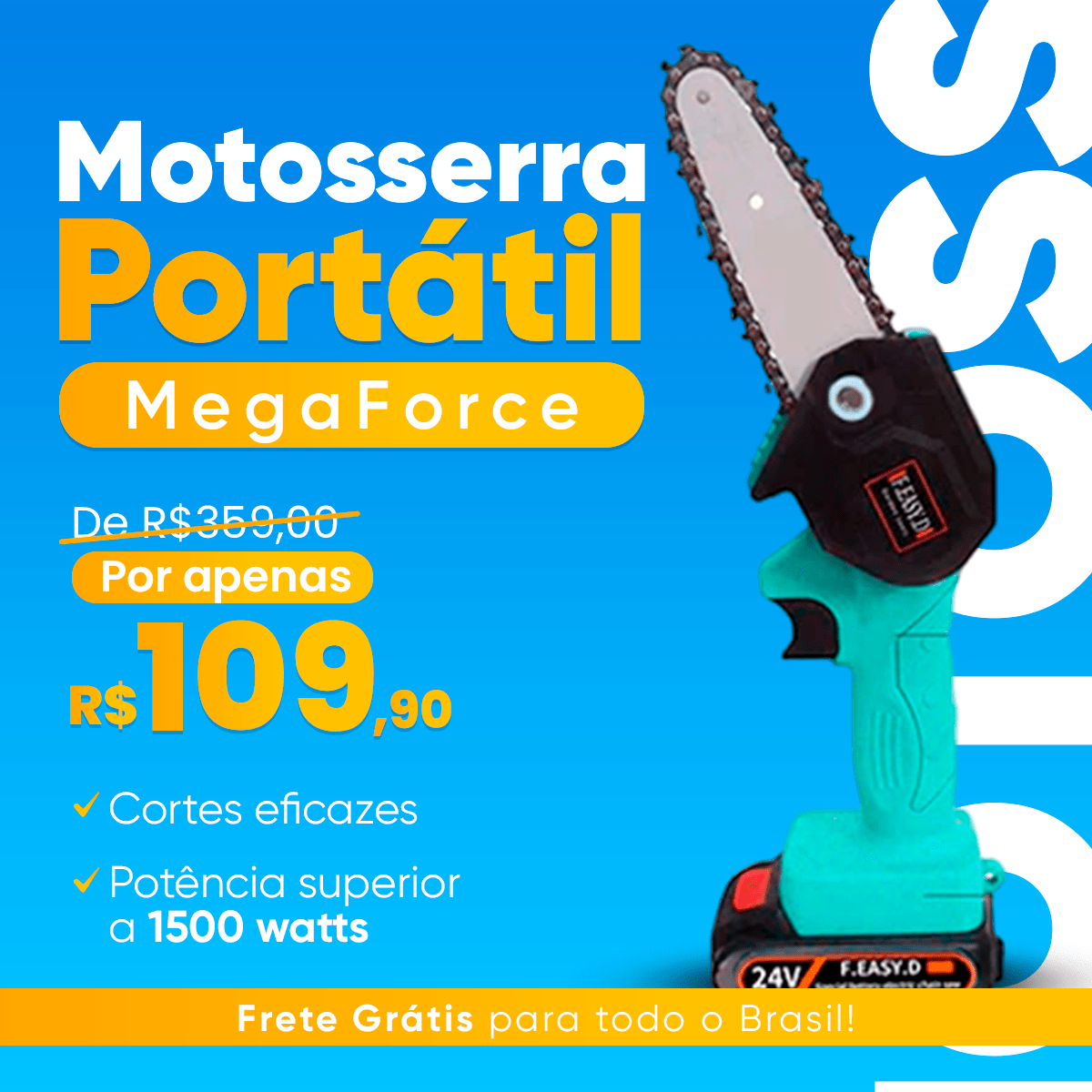 Motosserra Portátil MegaForce